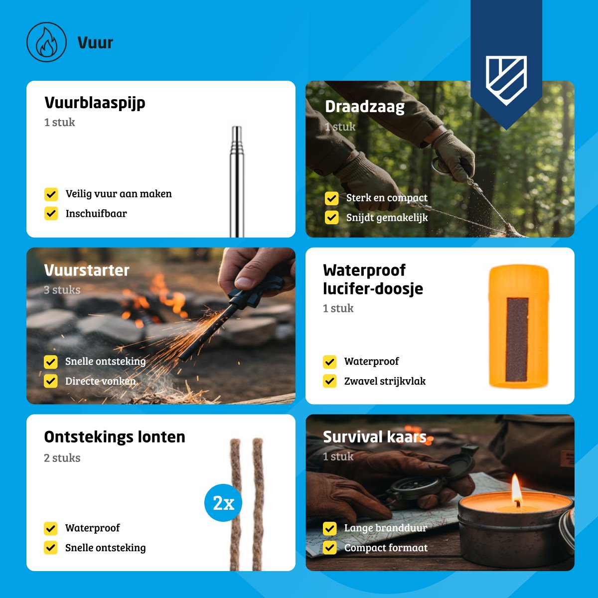 Alles in 1 Denk Vooruit Noodpakket XXL