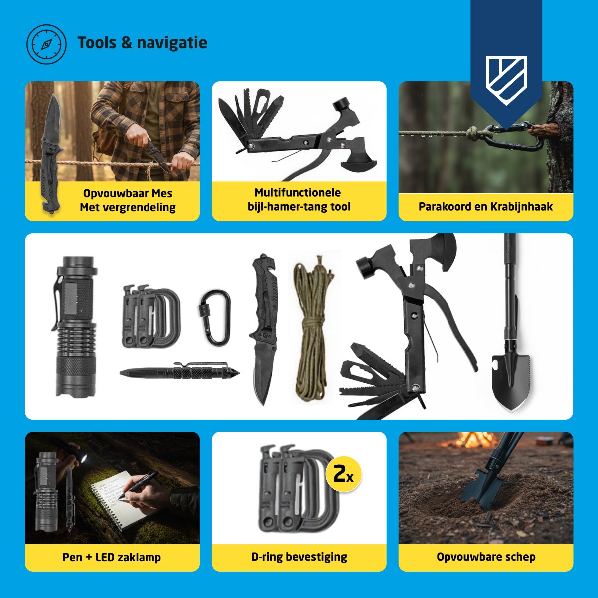 Alles in 1 Denk Vooruit Noodpakket XXL