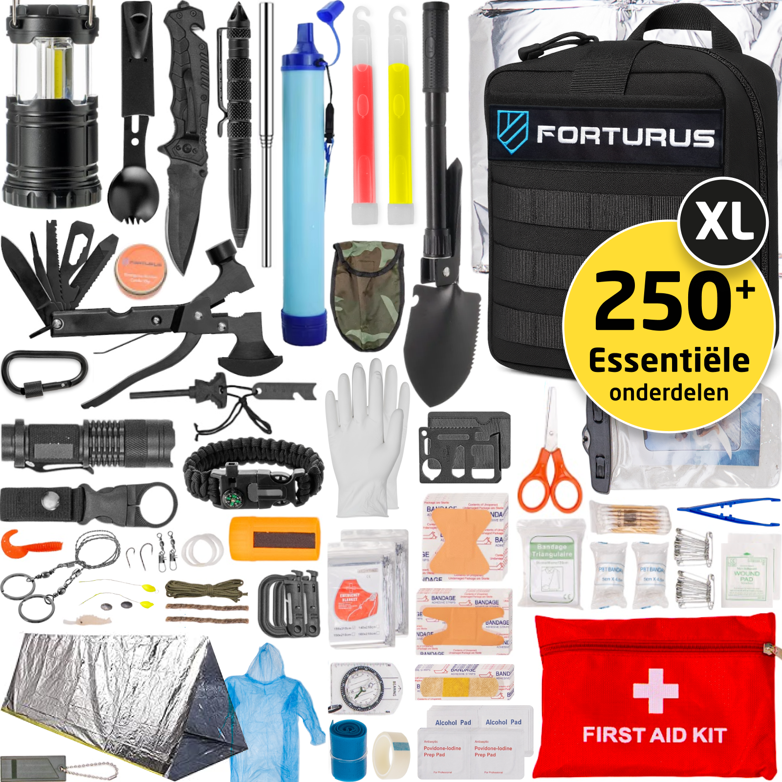Forturus® Survival Noodpakket - 250 delig