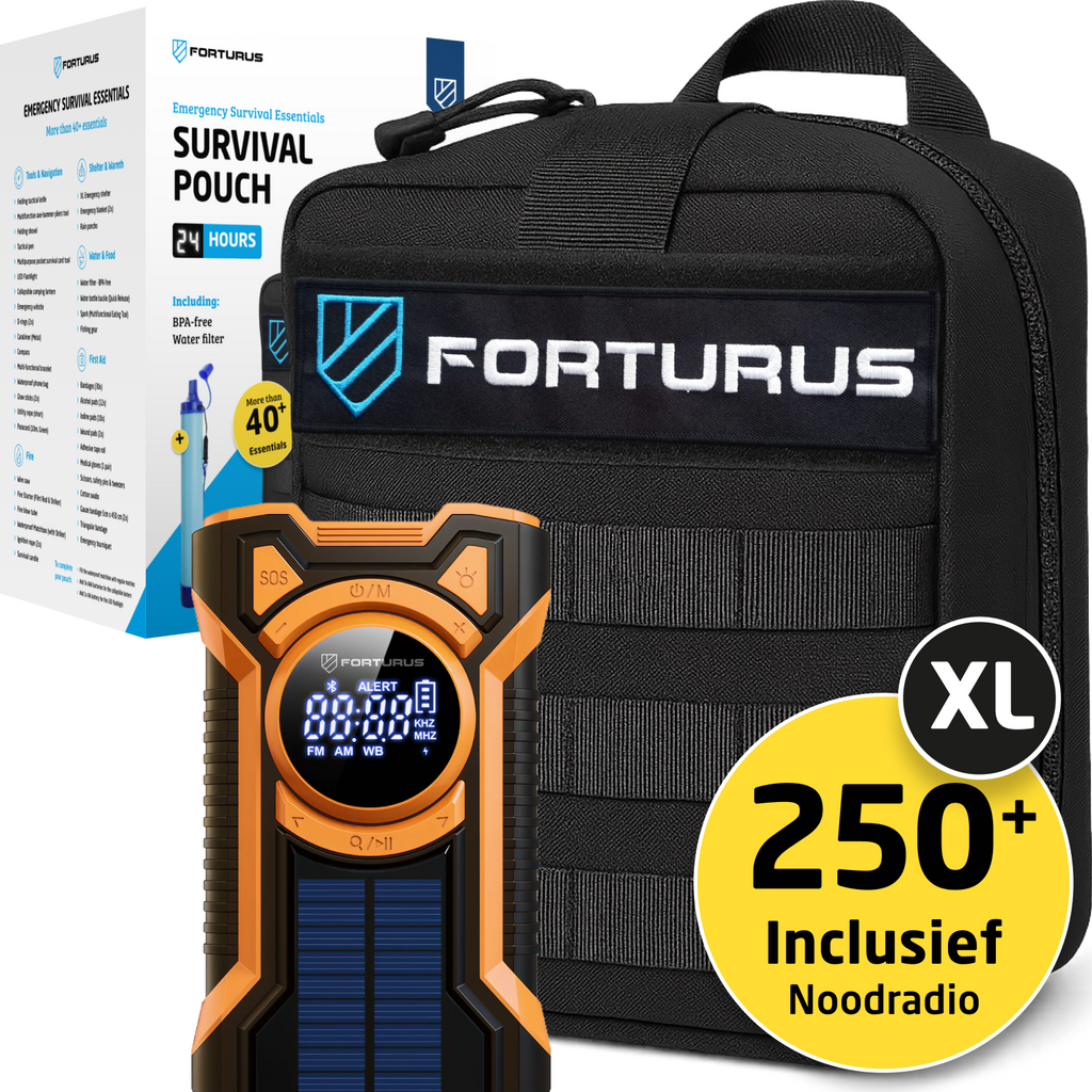 Emergency Survival Pouch met Noodradio - 251 delig