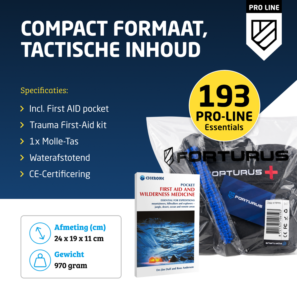Forturus® Proline Trauma EHBO Kit 193-delig (+ boekje)