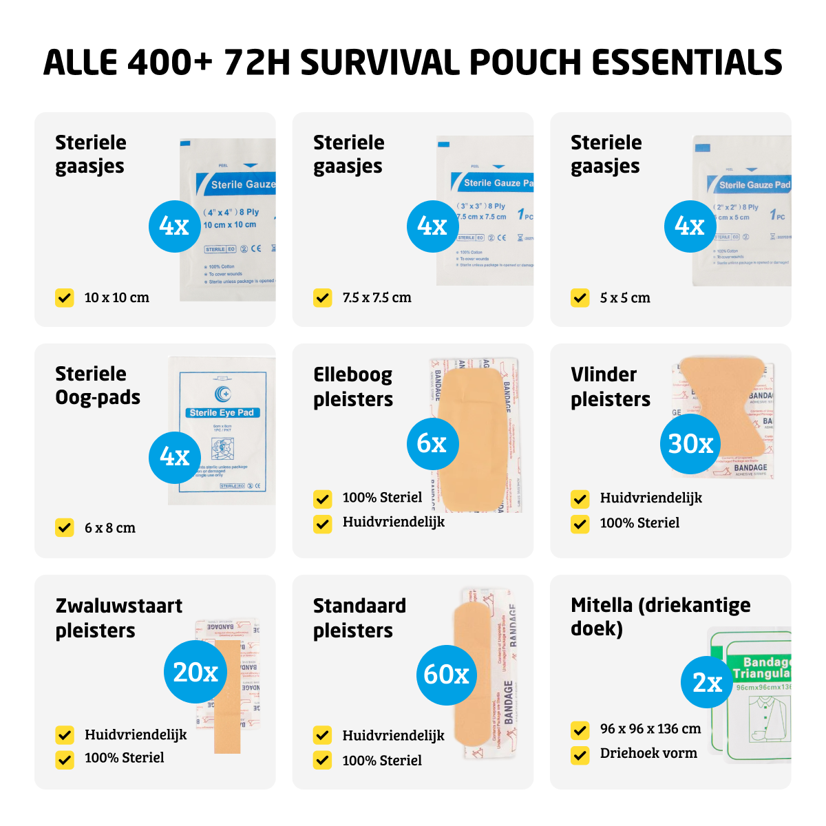 Denk Vooruit Noodpakket Combi (300 stuks)