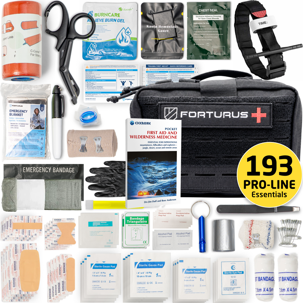 Forturus® Proline Trauma EHBO Kit 193-delig (+ boekje)