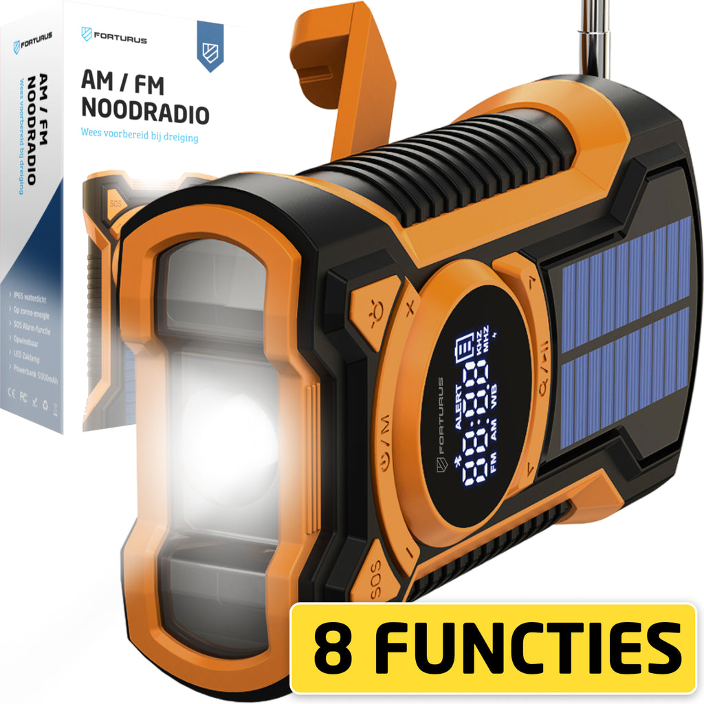 Solar Noodradio opwindbaar