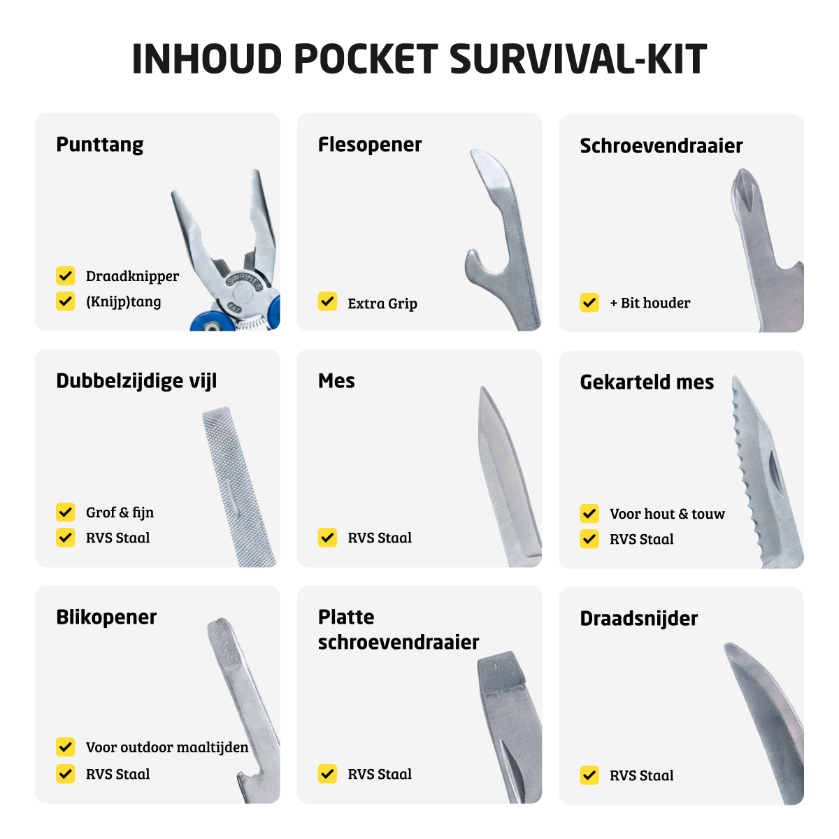 Denk vooruit Noodpakket voor Gezin (in 45 liter rugzak)