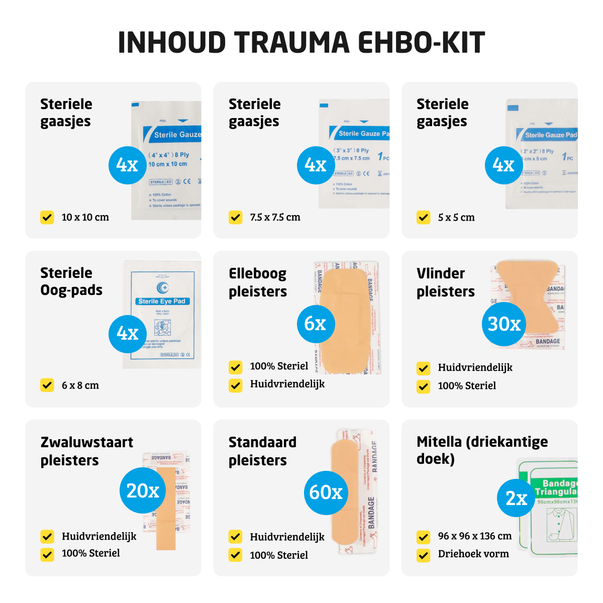 Denk vooruit Noodpakket voor Gezin (in 45 liter rugzak)