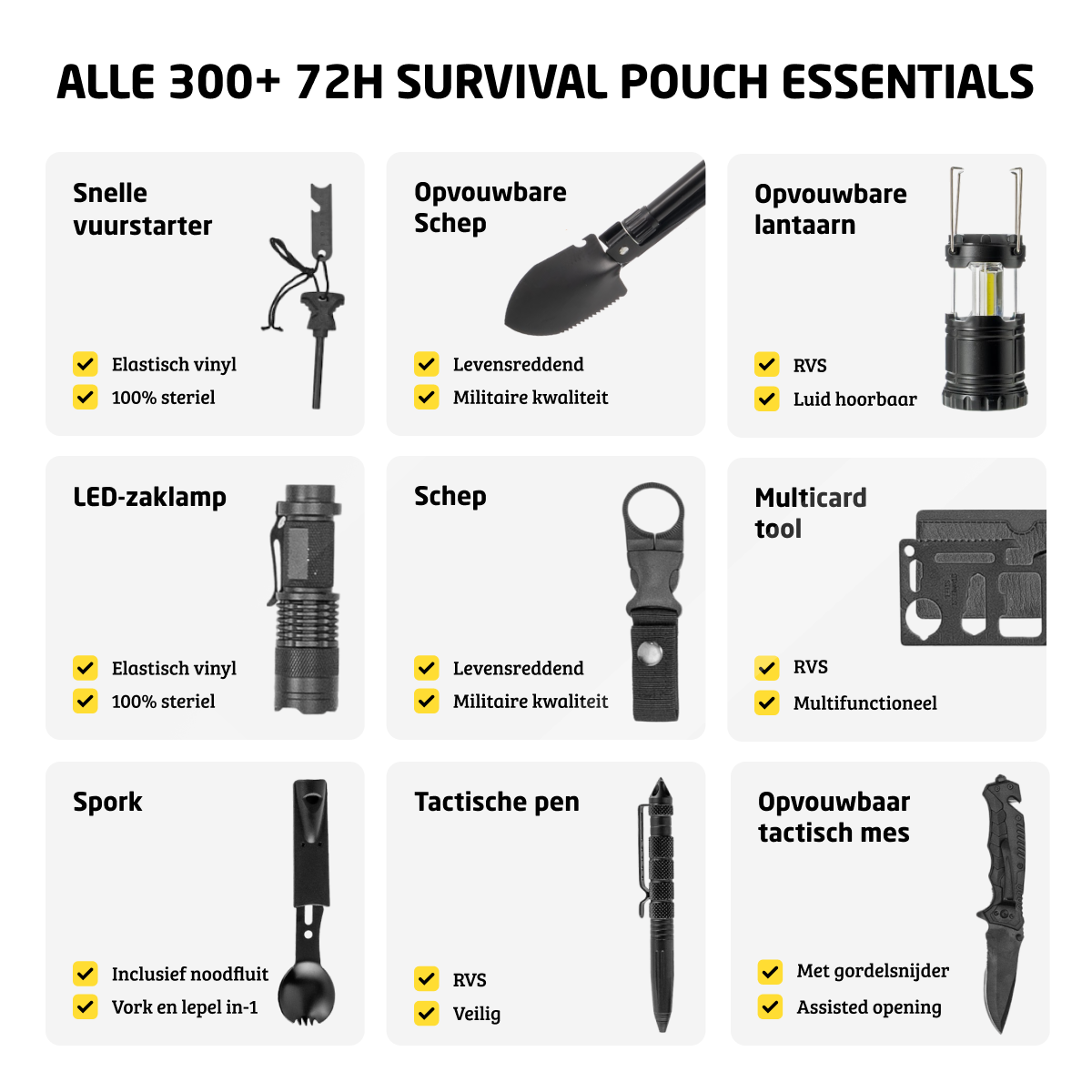 Denk Vooruit Noodpakket Combi (300 stuks)