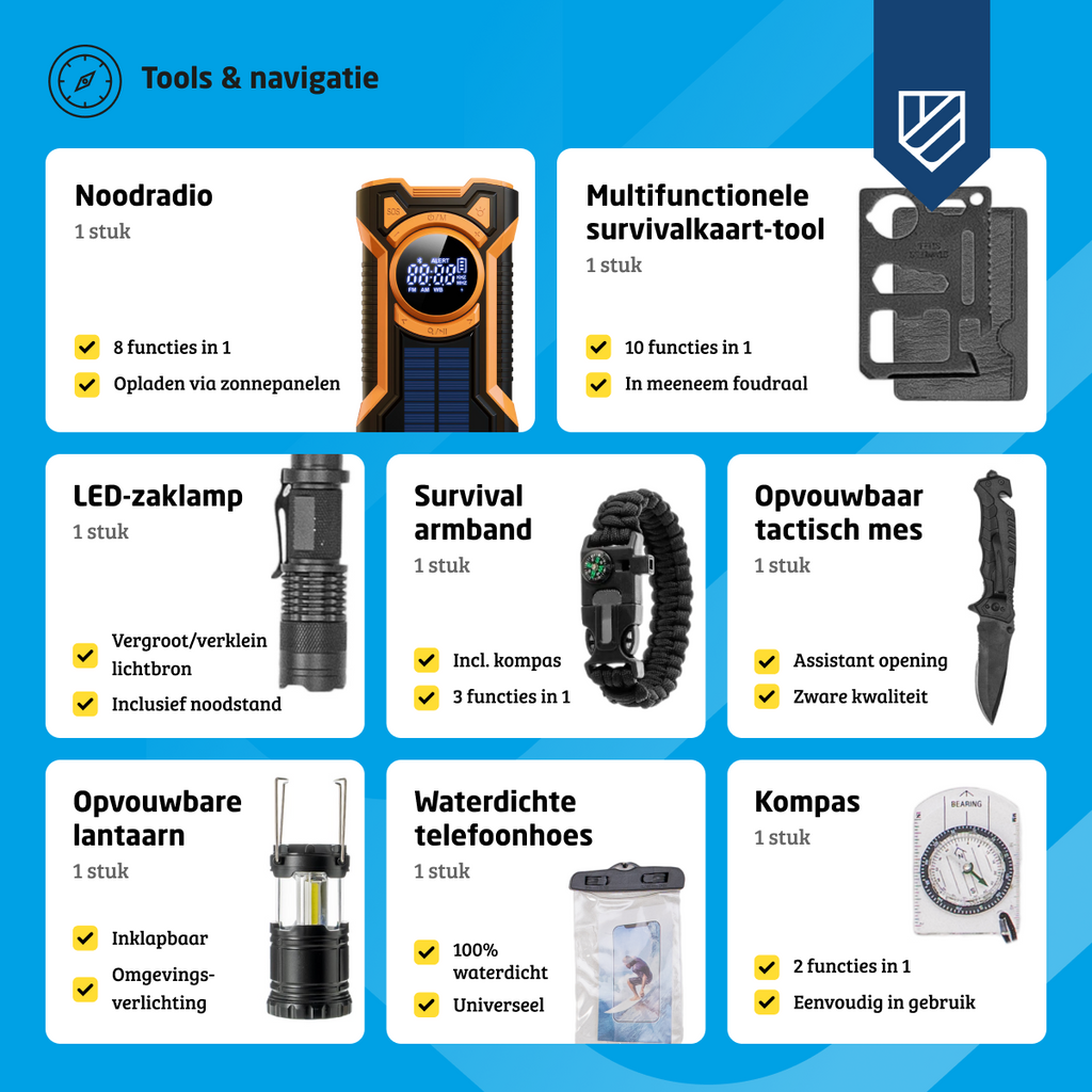 Kit d'urgence XXXL (Tout en 1)