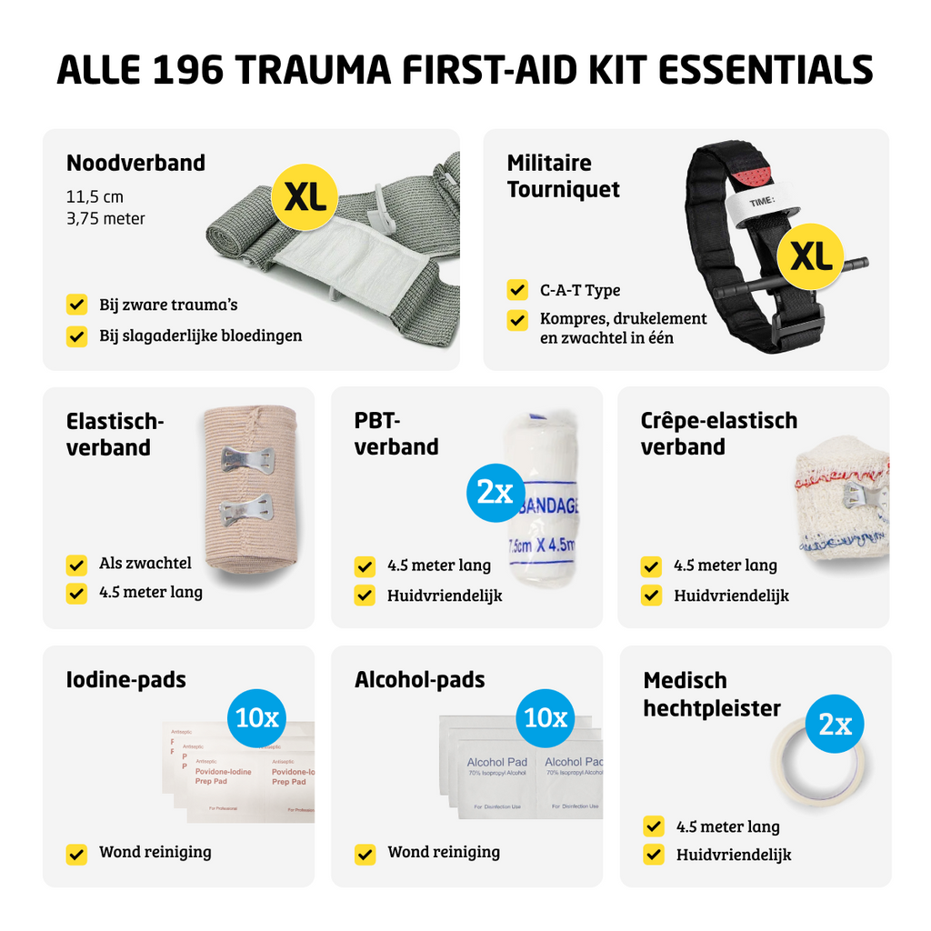 Forturus® Proline Trauma EHBO Kit 196-delig XL