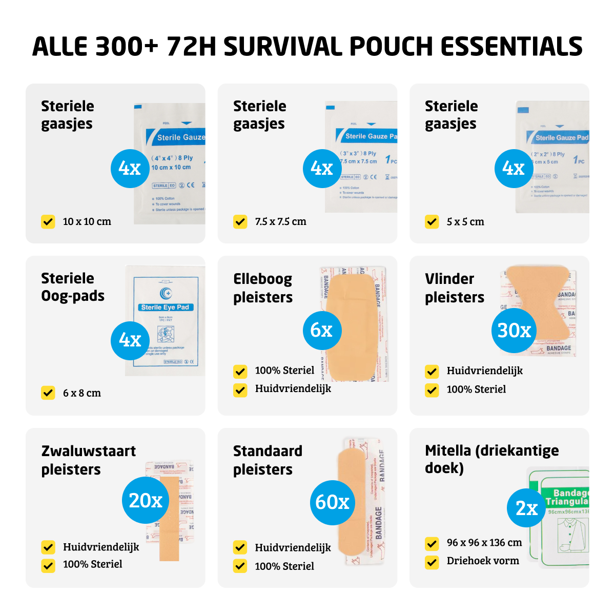 Denk Vooruit Noodpakket Combi (300 stuks)