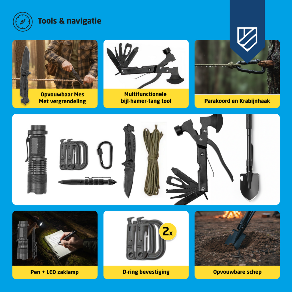 Kit d'urgence XXXL (Tout en 1)