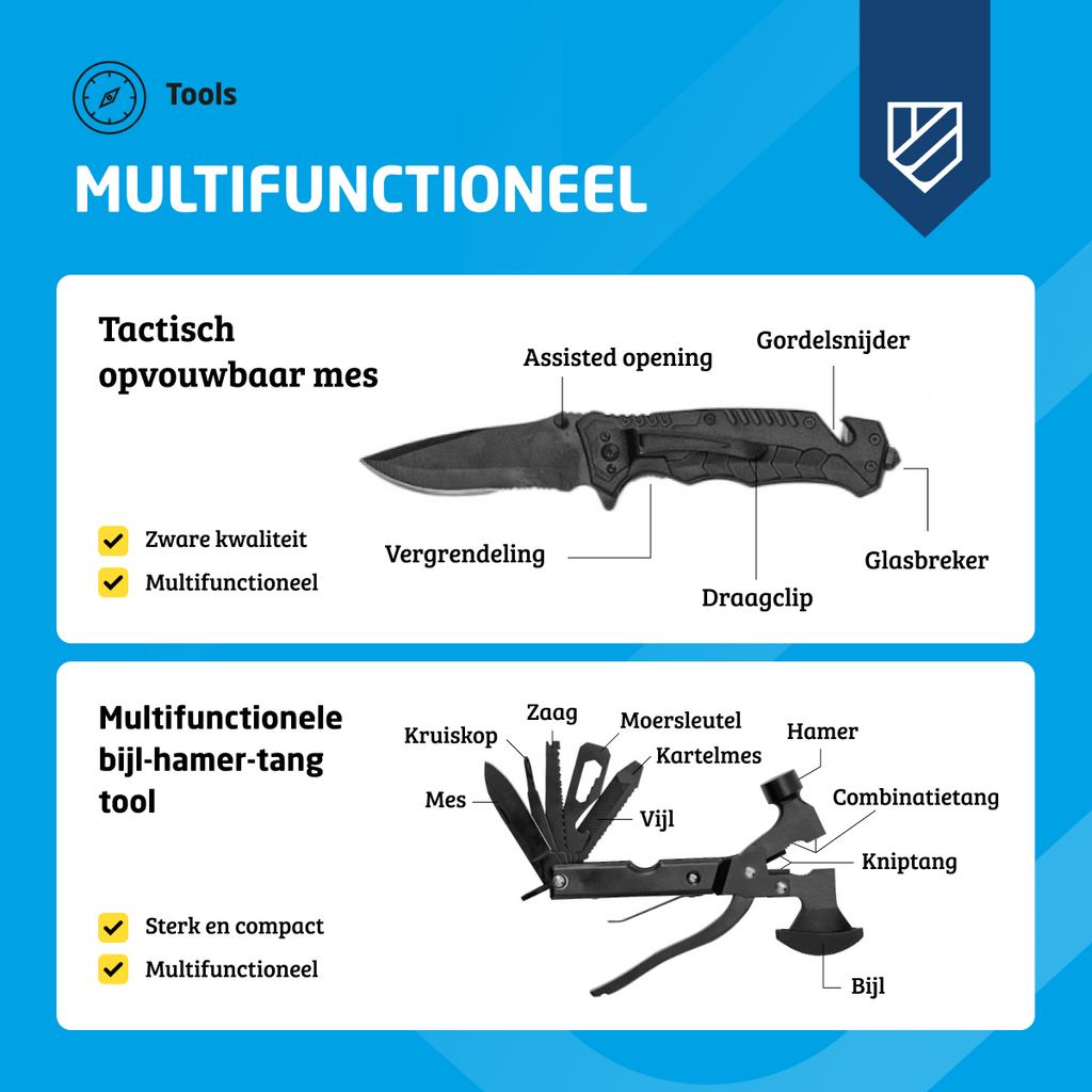 Kit d'urgence XXXL (Tout en 1)