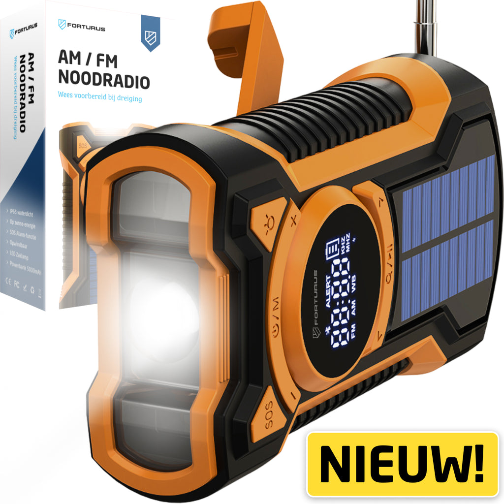 Solar Noodradio opwindbaar