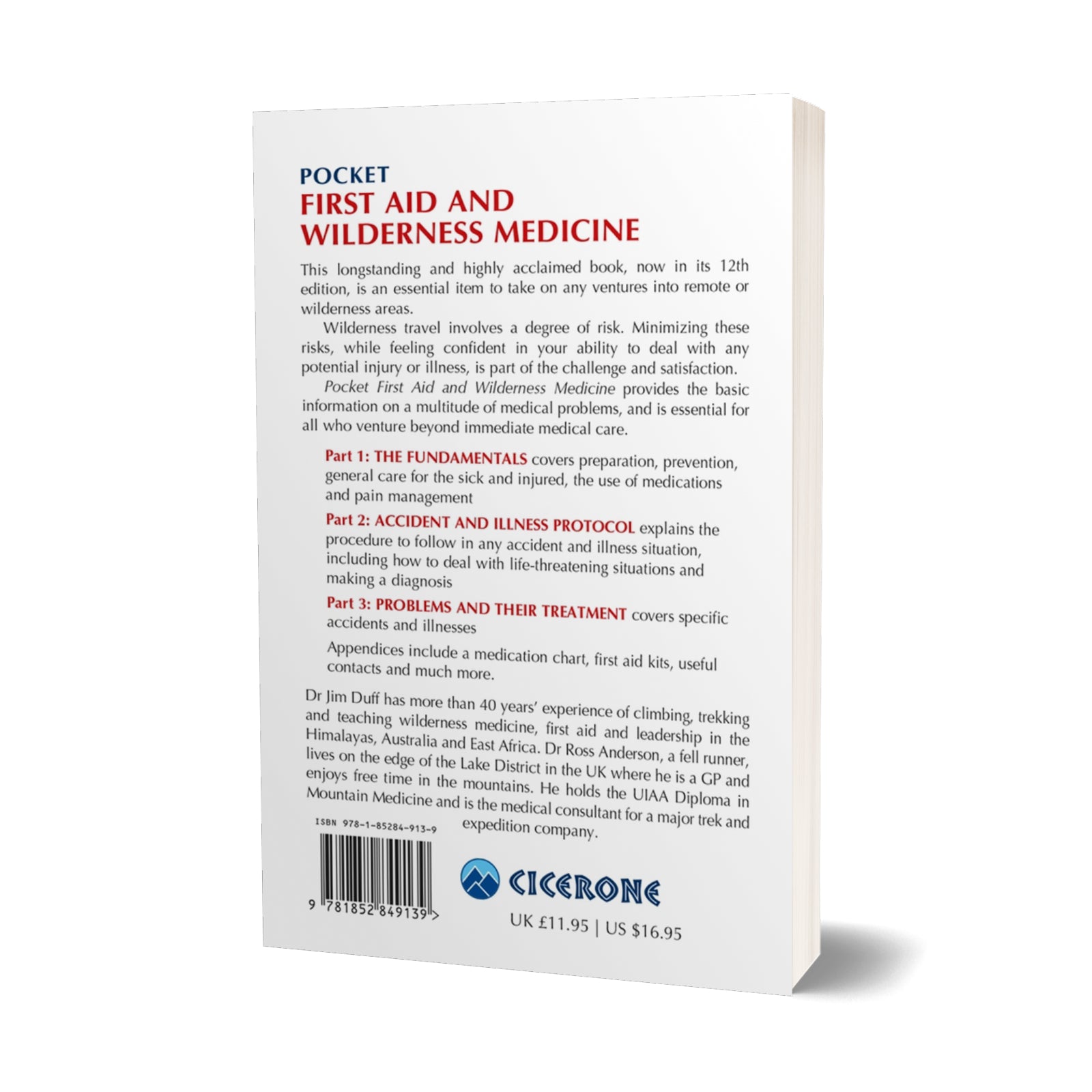 Pocket First Aid and Wilderness Medicine Boek