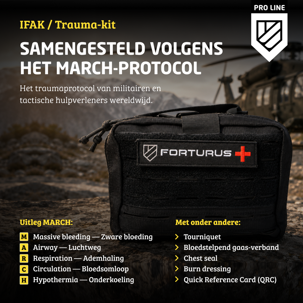 Forturus® Proline Trauma EHBO Kit 193-delig (+ boekje)