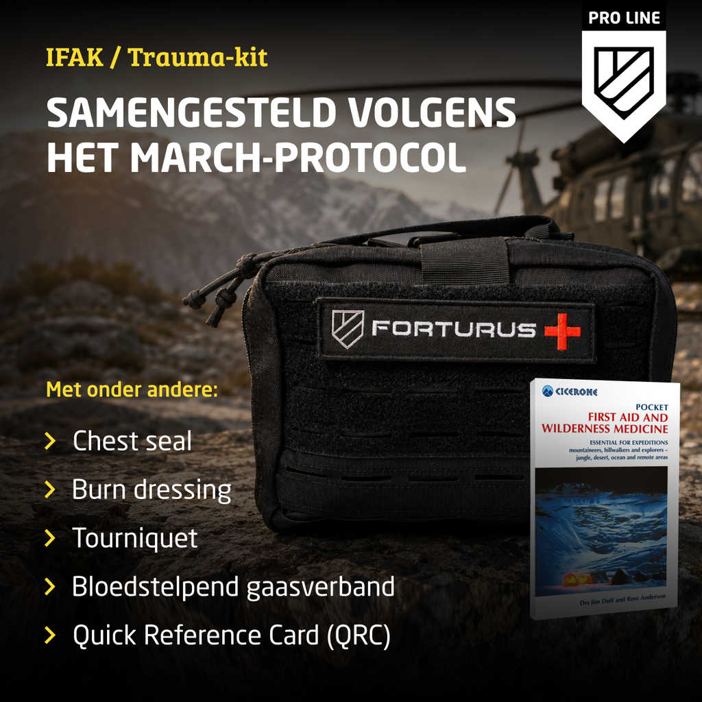 Forturus® Proline Trauma EHBO Kit 193-delig (+ boekje)