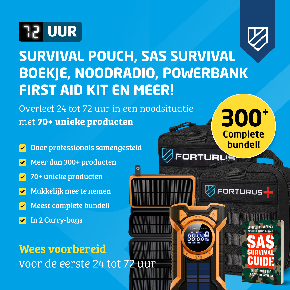 Denk Vooruit Noodpakket Combi (300 stuks)