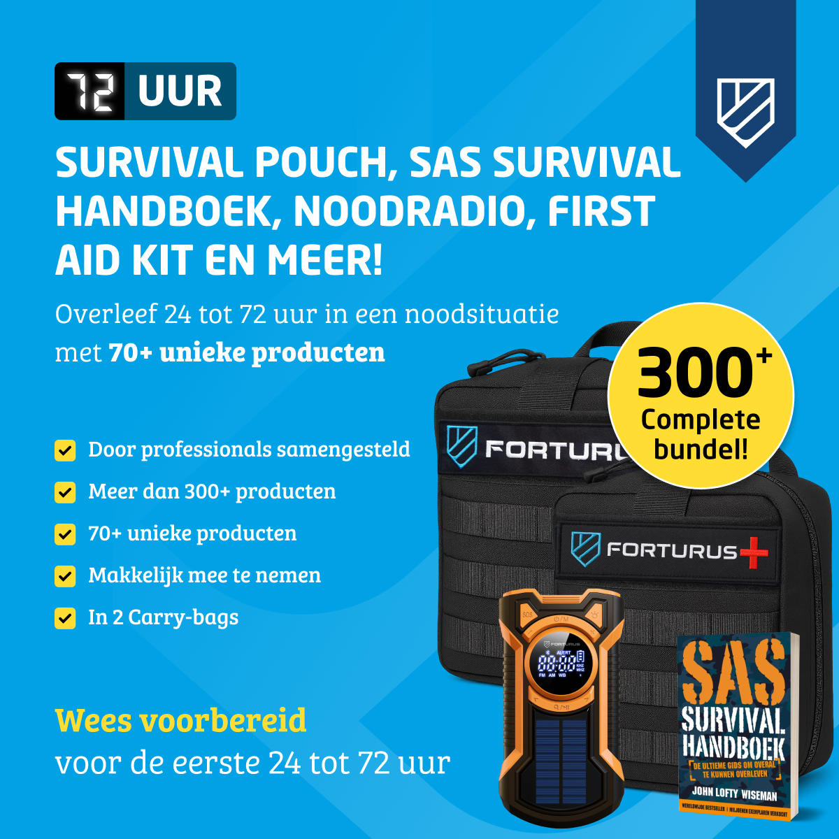 Denk Vooruit Noodpakket Combi (300 stuks)